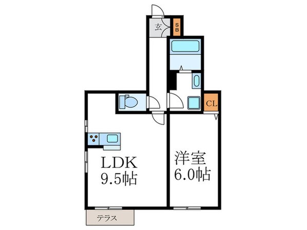 フィールド・イン仕伏の物件間取画像